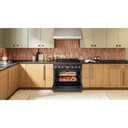 KitchenAid® 36-Inch 6 Burner Commercial-Style Gas Range with No Preheat Air Fry Mode KFGS936SBE
