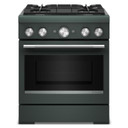 KitchenAid® 30-Inch 4 Burner Commercial-Style Dual Fuel Range with No Preheat Air Fry Mode KFDS930SJP
