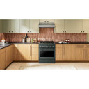KitchenAid® 30-Inch 4 Burner Commercial-Style Dual Fuel Range with No Preheat Air Fry Mode KFDS930SJP