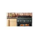 KitchenAid® 30-Inch 4 Burner Commercial-Style Dual Fuel Range with No Preheat Air Fry Mode KFDS930SJP