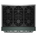 KitchenAid® 36-Inch 6 Burner Commercial-Style Dual Fuel Range with No Preheat Air Fry Mode KFDS936SJP