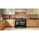 KitchenAid® 48-Inch 6-Element Induction Freestanding Commercial-Style Range with Griddle KFID948SBE