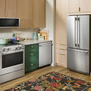 Kitchenaid® 20 cu. Ft. 30-Inch Width Standard Depth French Door Refrigerator with PrintShield® Finish and Interior Dispense KRFF330SPS