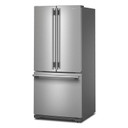 Kitchenaid® 20 cu. Ft. 30-Inch Width Standard Depth French Door Refrigerator with PrintShield® Finish and Interior Dispense KRFF330SPS