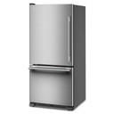 Kitchenaid® 19 Cu. Ft. 30-Inch Standard-Depth Bottom Mount Refrigerator with Left Door Swing KRBL130SPS