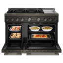 KitchenAid® 48-Inch 6 Burner Commercial-Style Gas Range with Griddle KFGD948SBE