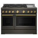 KitchenAid® 48-Inch 6 Burner Commercial-Style Gas Range with Griddle KFGD948SBE