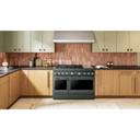 Kitchenaid® 48-Inch 6 Burner Commercial-Style Dual Fuel Range with Griddle KFDD948SJP