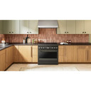 KitchenAid® 36-Inch 6-Element Induction Freestanding Commercial-Style Range with Air Fry KFIS936SBE