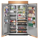 Kitchenaid® 30 Cu. Ft. 48" Built-In Panel-Ready Side-by-Side Refrigerator with Platinum Interior KBSN748TPA