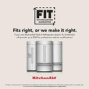 Kitchenaid® 20.8 Cu. Ft. 36" Built-In Panel-Ready French Door Bottom Mount Refrigerator with Platinum Interior KBFN536TPA