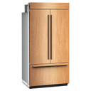 Kitchenaid® 24.2 Cu. Ft. 42" Built-In Panel-Ready French Door Bottom Mount Refrigerator with Platinum Interior KBFN542TPA