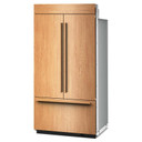 Kitchenaid® 24.2 Cu. Ft. 42" Built-In Panel-Ready French Door Bottom Mount Refrigerator with Platinum Interior KBFN542TPA