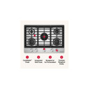 Kitchenaid® Gas-on-Metal Cooktop with an Integrated Wok Grate and CookShield™ Finish KCGK530SJP