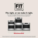 Kitchenaid® 30-inch Smart Electric Combo Wall Oven with Intelligent Cooking Camera - Black Ore KOEC930SBE