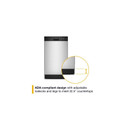 Whirlpool® 18" Stainless Steel Dishwasher with Half Load Cycle and Triple Spray Arms - 48 dBA WDFS5118SS