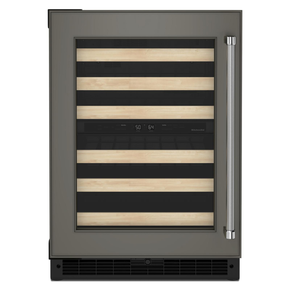 Kitchenaid® 24 Panel-Ready Undercounter Wine Cellar with Wood-Front Racks KUWL214KPA