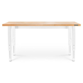 Gladiator® 6' (182.9 cm) Wide Adjustable Height Hardwood Workbench GAWB06HWGW