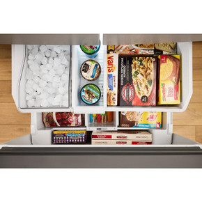 Whirlpool® 36-Inch French Door Refrigerator with Interior Water Dispenser - 31 cu. ft. WRFF3336SB
