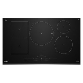 Whirlpool® 36" Intelligent Induction Cooktop with Temp Cook™ Technology and WipeClean™ Coating WCIT7536SS