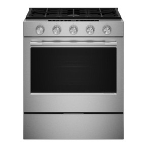 Kitchenaid® 5.0 Cu. Ft. Smart Slide-in Gas Range with Convection Cooking Modes and 2-in-1 Burner KSGS530SPS