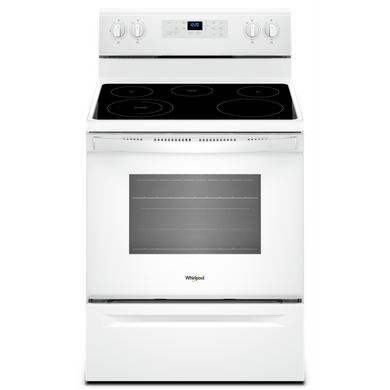 5.3 cu. ft. Whirlpool® electric range with Frozen Bake™ technology. YWFE505W0JW