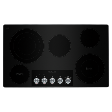 Kitchenaid® 36 Electric Cooktop with 5 Elements and Knob Controls KCES556HSS