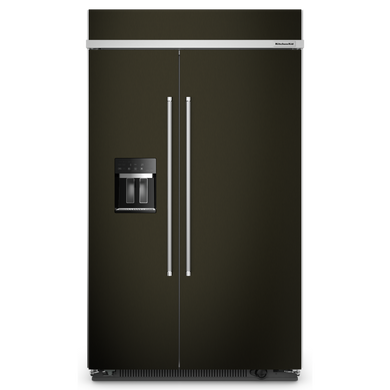 Kitchenaid® 29.4 Cu. Ft. 48 Built-In Side-by-Side Refrigerator with Ice and Water Dispenser and PrintShield™ Finish KBSD708MBS