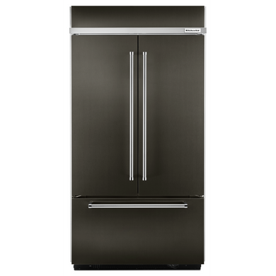 Kitchenaid® 24.2 Cu. Ft. 42 Width Built-In Stainless French Door Refrigerator with Platinum Interior Design KBFN502EBS