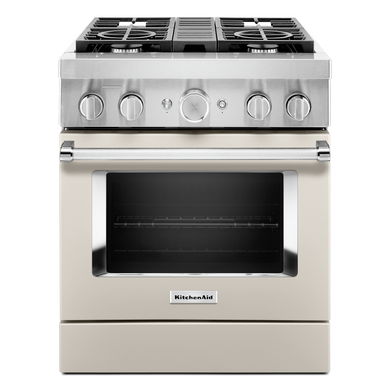 KitchenAid® 30'' Smart Commercial-Style Dual Fuel Range with 4 Burners KFDC500JMH