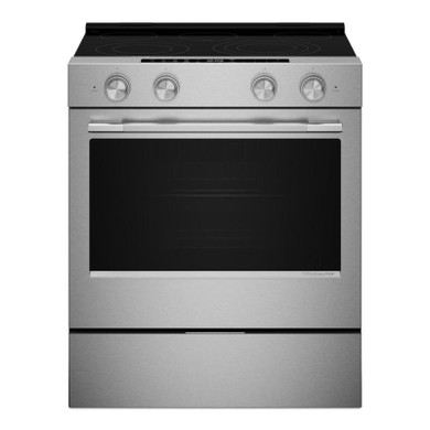Kitchenaid® 5.3 Cu. Ft. Slide-in Electric Range with Two Even-Heat™ Hyper Elements and Convection Cooking Modes YKSES530SPS