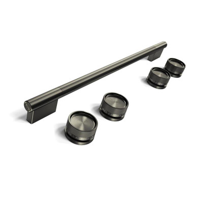 Black Ore Handle and Knob Hardware Accessory Kit for KitchenAid® Slide-In Convection Electric Range W11773969