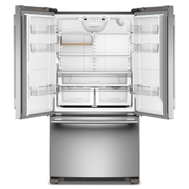 Kitchenaid® 20 Cu. Ft. 36-Inch Counter-Depth French Door Refrigerator with Internal Water Dispenser KRFC136SPS