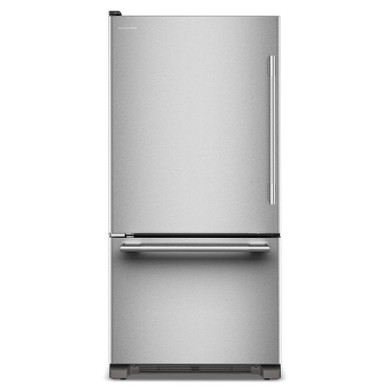 Kitchenaid® 22 Cu. Ft. 33-Inch Standard-Depth Bottom Mount Refrigerator with Left Door Swing KRBL133SPS