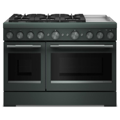 Kitchenaid® 48-Inch 6 Burner Commercial-Style Dual Fuel Range with Griddle KFDD948SJP