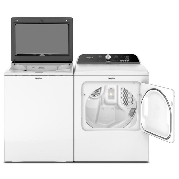 7.0 Cu. Ft. Whirlpool® Top Load Gas Dryer with Moisture Sensor WGD6150PW