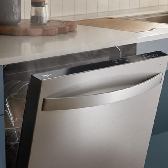 Whirlpool® 44 dBA Dishwasher Flush with Cabinets with 3rd Rack WDT550SAPW