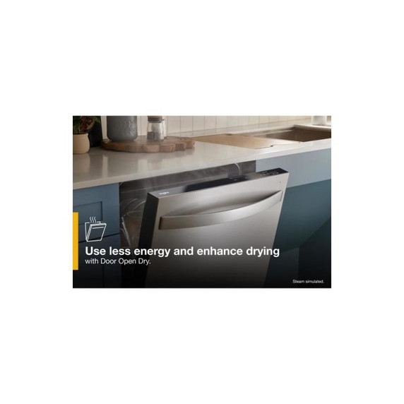 Whirlpool® 44 dBA Dishwasher Flush with Cabinets with 3rd Rack WDT550SAPW