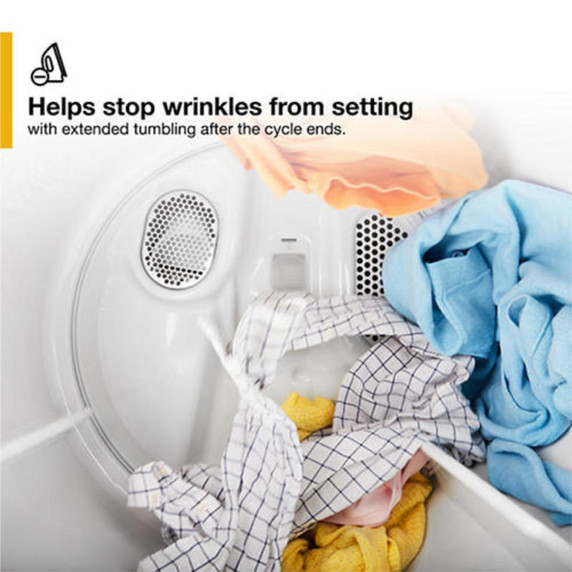Whirlpool® 7.0 Cu. Ft. Top Load Gas Moisture Sensing Dryer WGD5010LW
