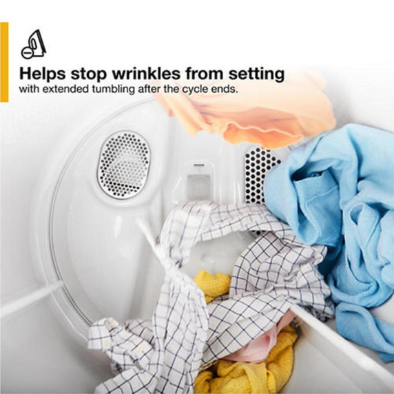 Whirlpool® 7.0 Cu. Ft. Top Load Gas Moisture Sensing Dryer with Steam WGD5050LW