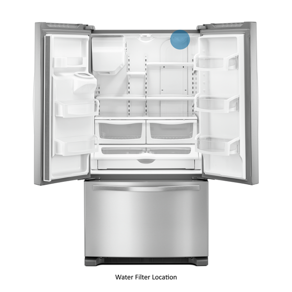 Whirlpool® 36-inch Wide French Door Refrigerator - 25 cu. ft. WRF555SDFZ