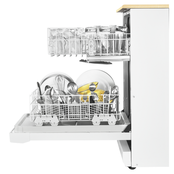 Whirlpool® Heavy-Duty Dishwasher with 1-Hour Wash Cycle WDP370PAHW