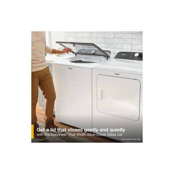 6.0-6.1 Cu. Ft. Whirlpool® Top Load Washer with Removable Agitator WTW6157PW