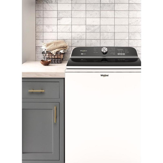 6.0-6.1 Cu. Ft. Whirlpool® Top Load Washer with Removable Agitator WTW6157PW