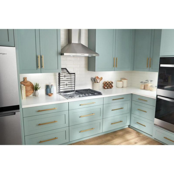 Whirlpool® 30-inch Gas Cooktop with EZ-2-Lift™ Hinged Cast-Iron Grates WCGK5030PS