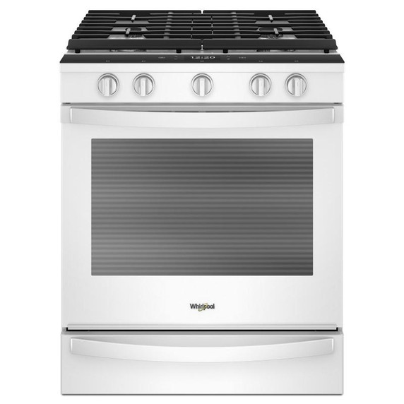 Whirlpool® 5.8 cu. ft. Smart Slide-in Gas Range with Air Fry, when Connected WEG750H0HW