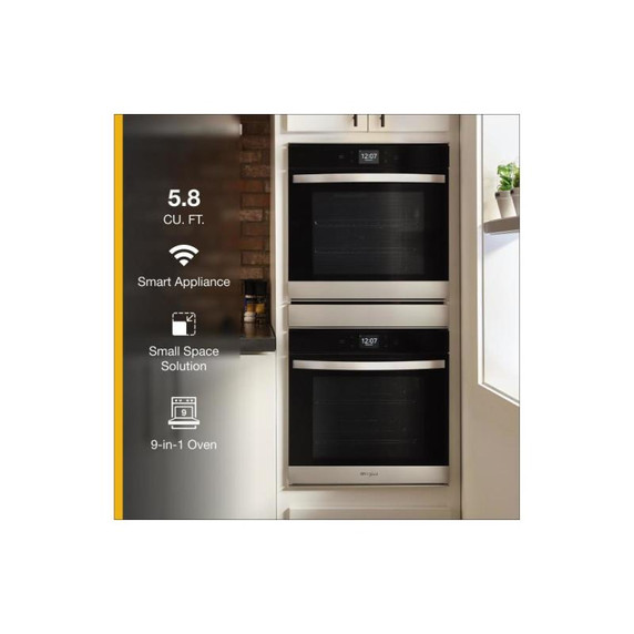 Whirlpool® 5.8 Cu. Ft. 24 Inch Double Wall Oven with Convection WOD52ES4MZ