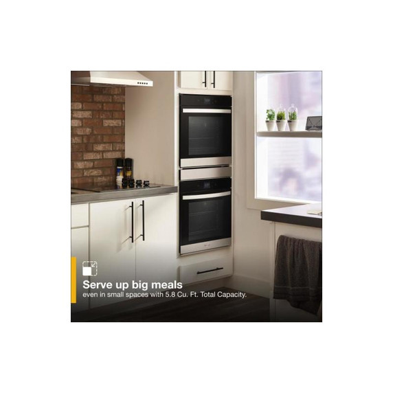 Whirlpool® 5.8 Cu. Ft. 24 Inch Double Wall Oven with Convection WOD52ES4MZ