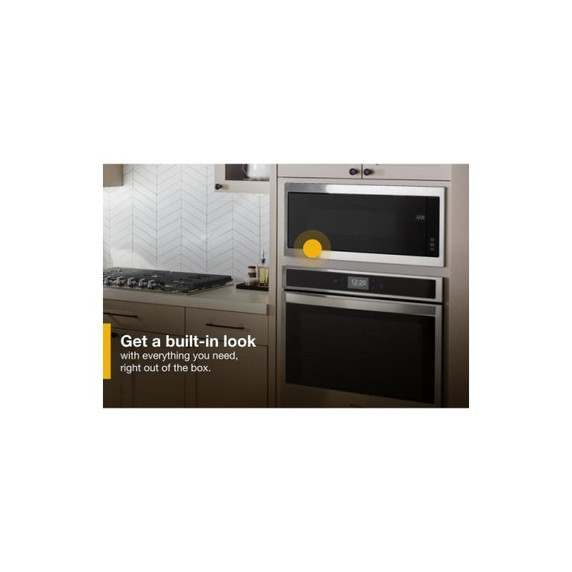 Whirlpool® 1.1 cu. ft. Built-In Microwave with Slim Trim Kit - 14" Height YWMT50011KS