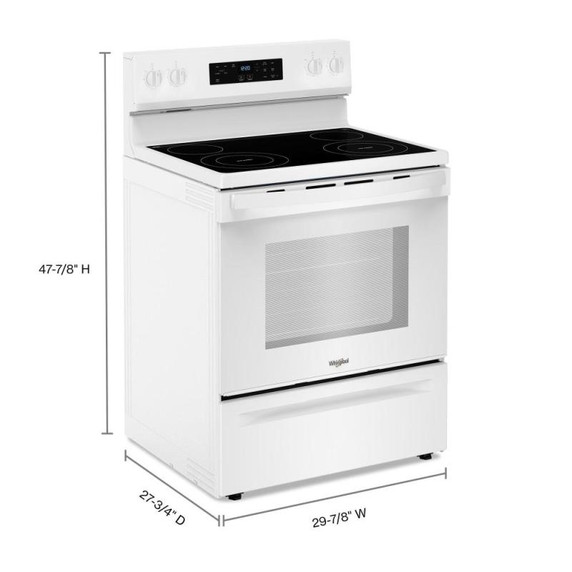 Whirlpool® 30-inch Electric Range with 4 Elements YWFES3530RW